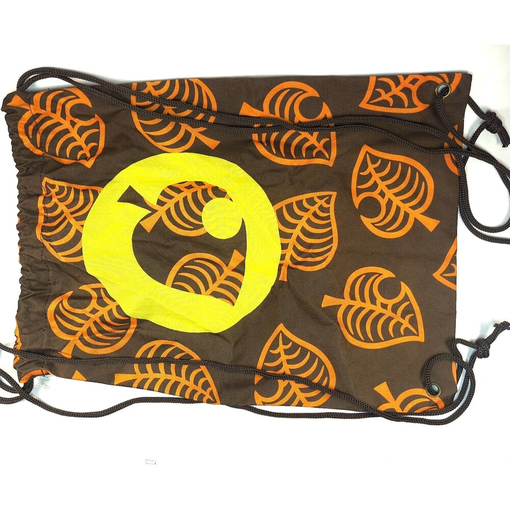 Animal Crossing New Horizons Drawstring Bag Canvas Leaves New Culturefly